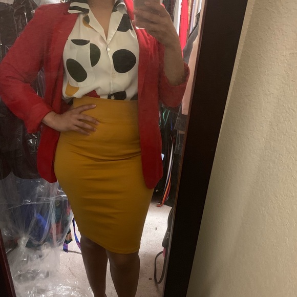 90’s style button down shirt with collar - Picture 4 of 4